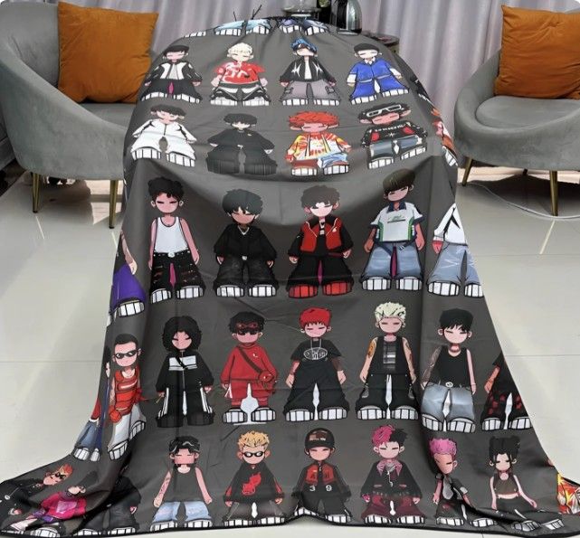  Áo cắt barber họa tiết Chibi 