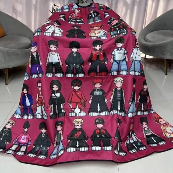  Áo cắt barber họa tiết Chibi 