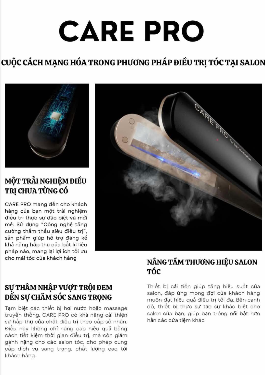  Care Pro - Máy là trị liệu sóng âm Ultrasonic 