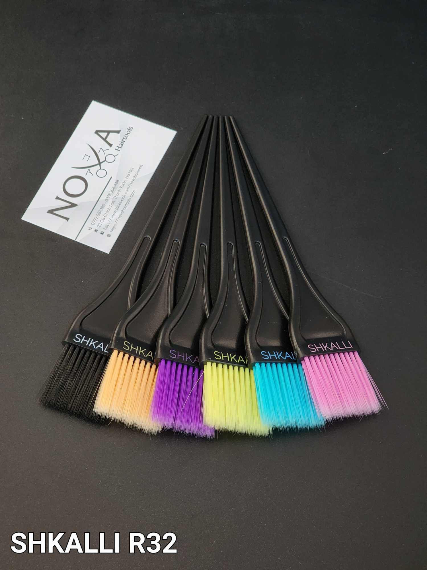  Shkalli  - Chổi nhuộm nhỏ R32 (Cán đen) 
