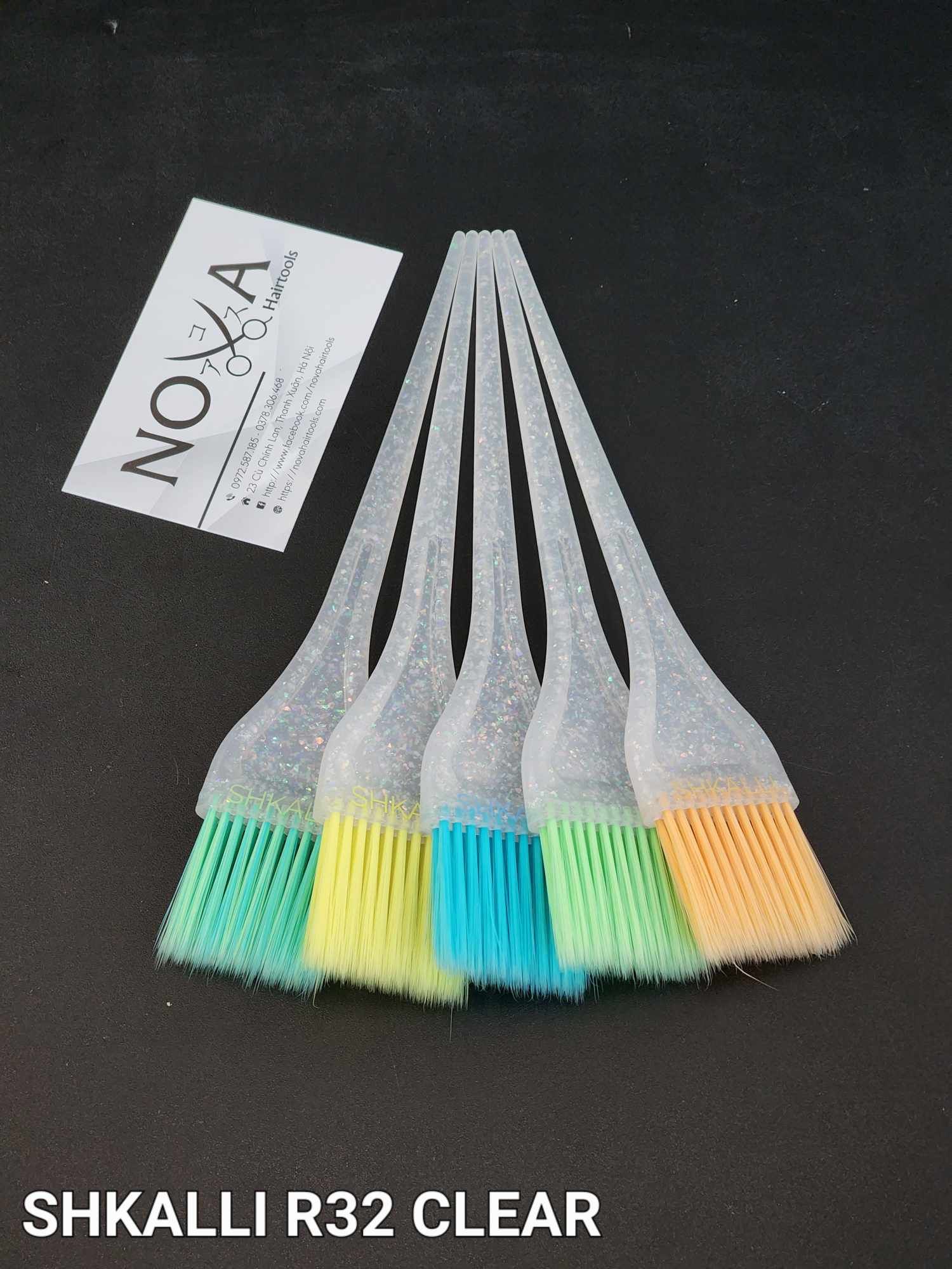  Shkalli  - Chổi nhuộm nhỏ R32 (Cán trắng) 