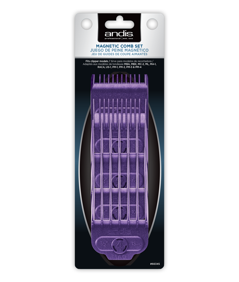  Andis Bộ cữ tím nam châm - 5 cái 