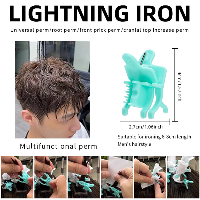  Kẹp uốn sóng nước tóc nam 