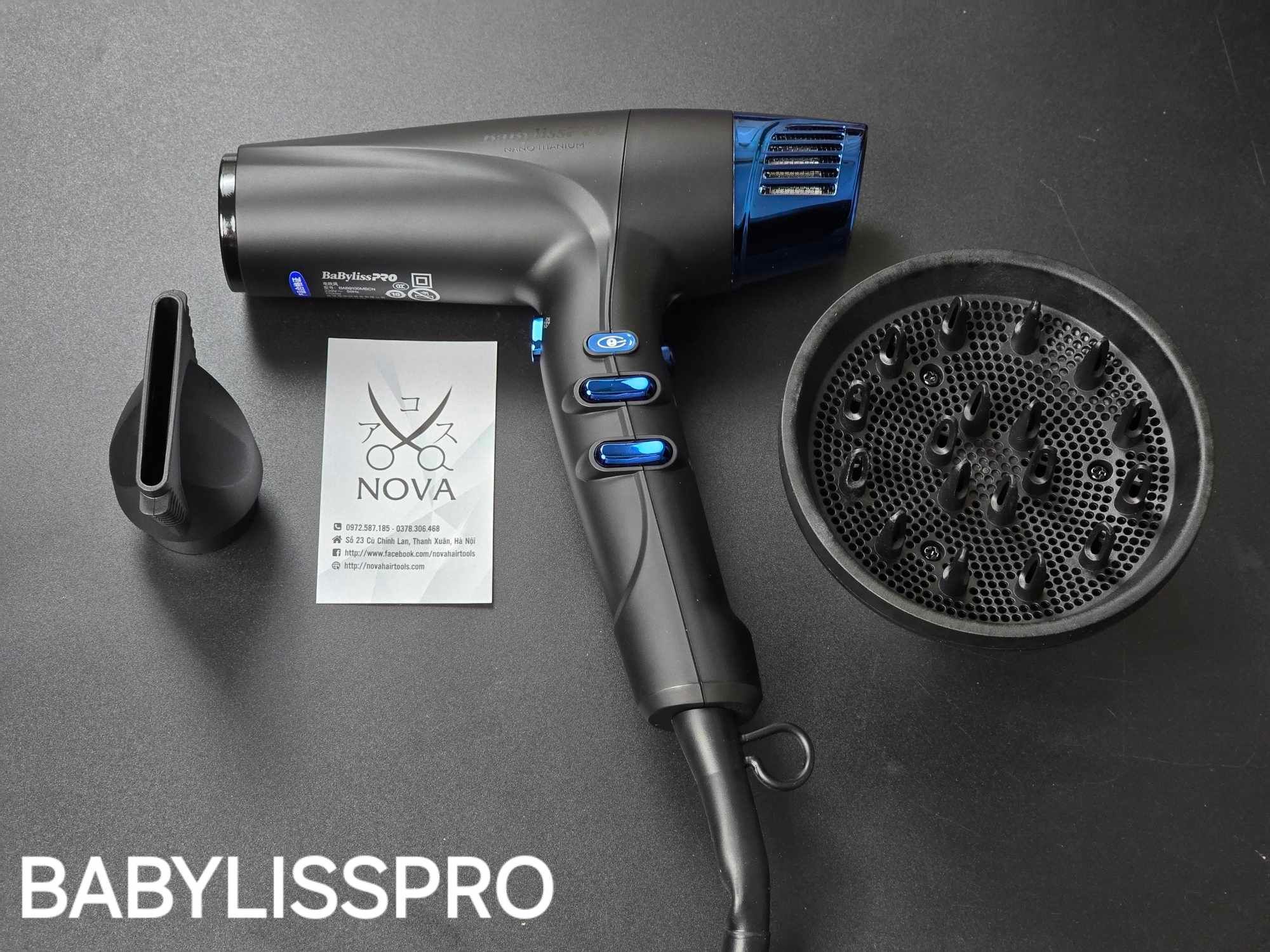  BabylissPRO® NANO TITANIUM™ - Máy sấy 100MBCM 
