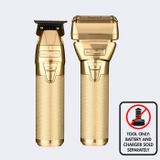  BabylissPRO® FXOne GoldFX Trimmer & Foil Shaver Prepack - Gold 