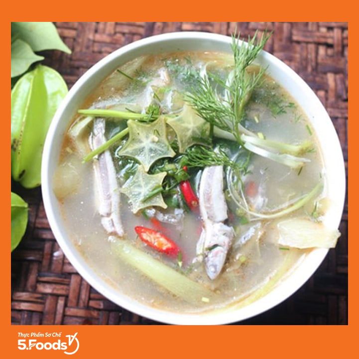  Cá Cơm Nấu Canh Chua (sơ chế) 