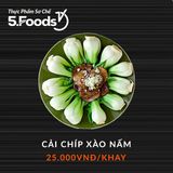  Cải chip xào nấm (sơ chế) 