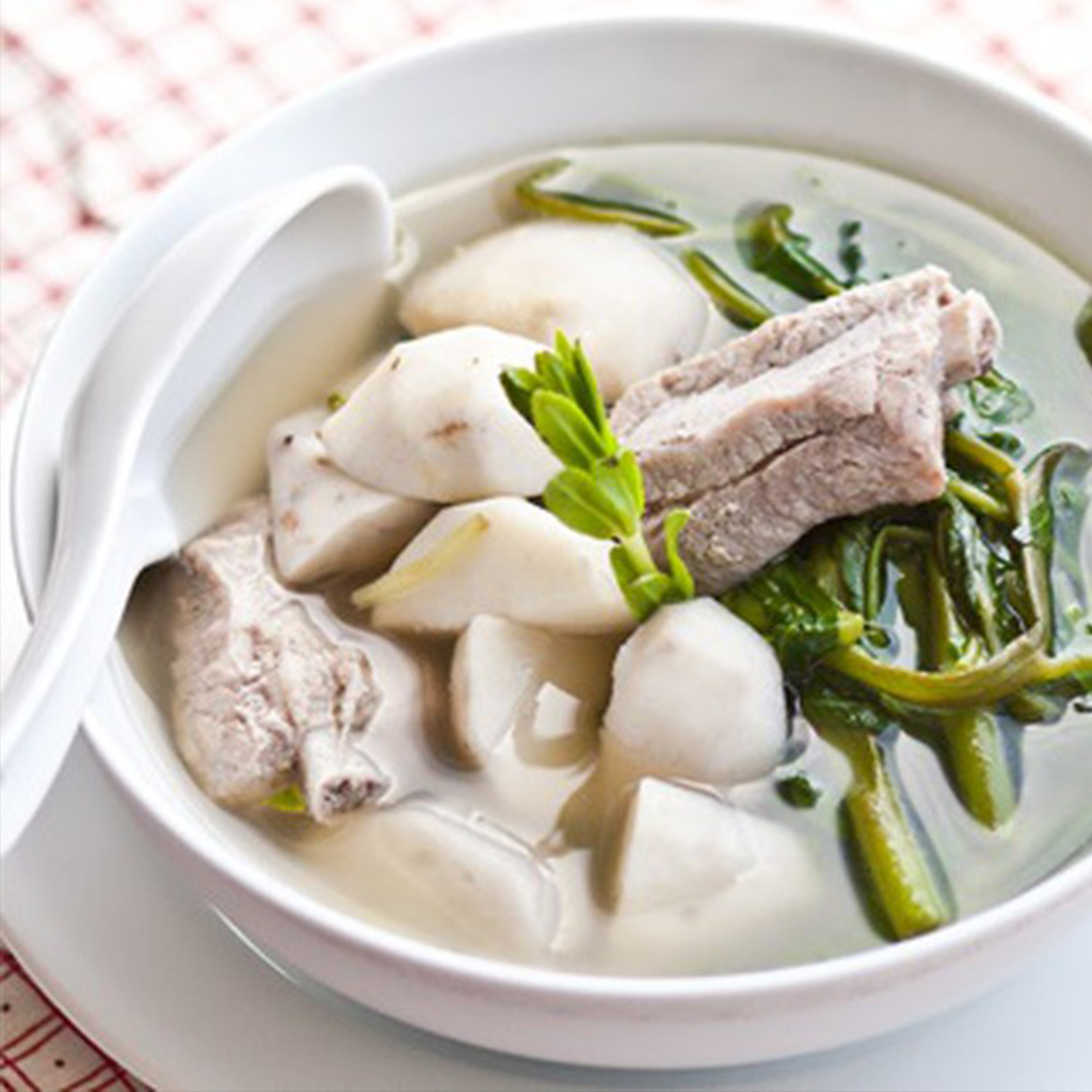  Canh Sườn Khoai Sọ Rau Rút 