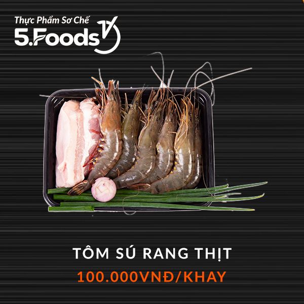  Tôm sú rang thịt (sơ chế) 