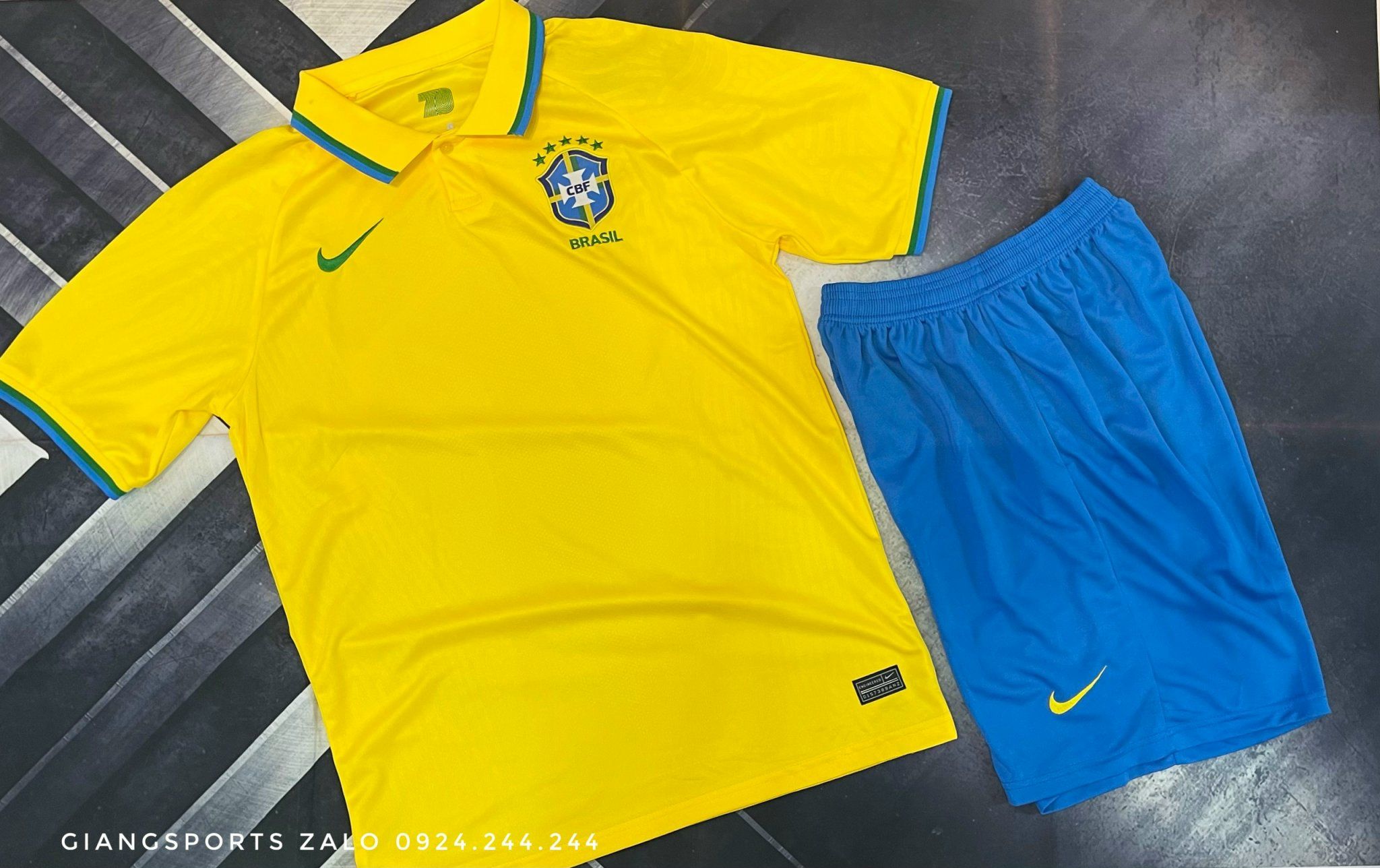 Áo bóng đá Quốc gia Brasil 2022/2023 (Made in Thailand) - Home Kits