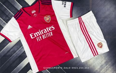 Áo bóng đá CLB Arsenal  mùa 2021/2022 (Đặt may) - Home Kits