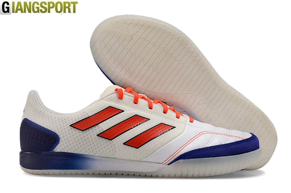 Giày futsal Adidas Competition Top trắng xanh IC