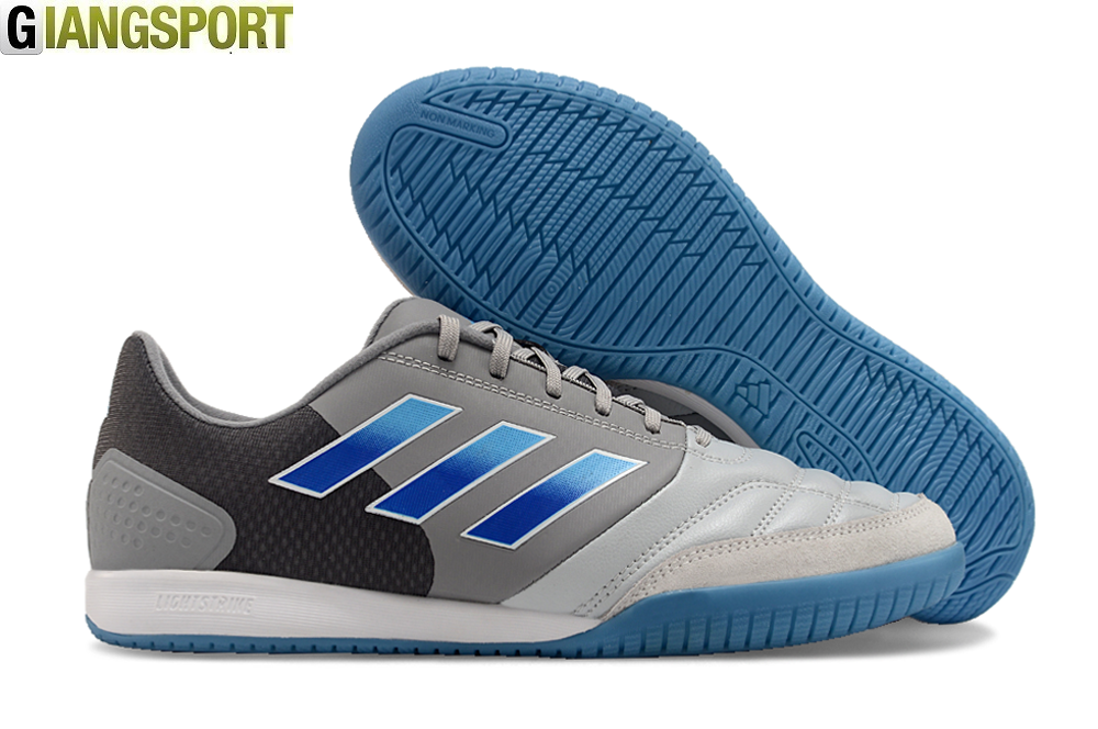 Giày futsal Adidas Competition Top xám IC