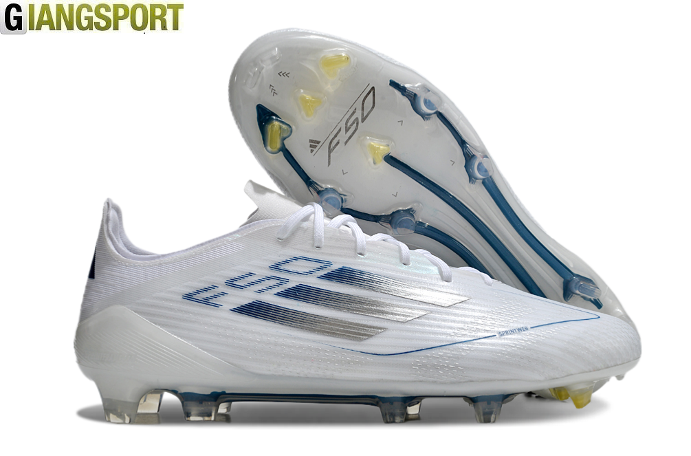 Giày sân cỏ tự nhiên Adidas X F50 trắng FG