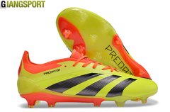 Giày sân cỏ tự nhiên Adidas Predator Elite vàng có dây FG