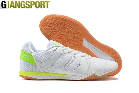 Giày futsal Adidas Super Sala trắng xanh IC