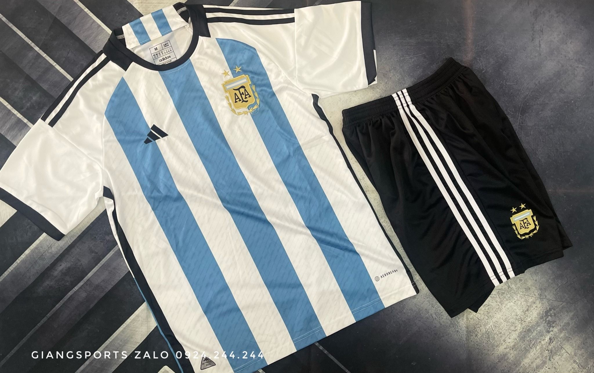 Áo bóng đá World Cup 2022 Quốc Gia Argentina (Made in Thailand) - Home Kits