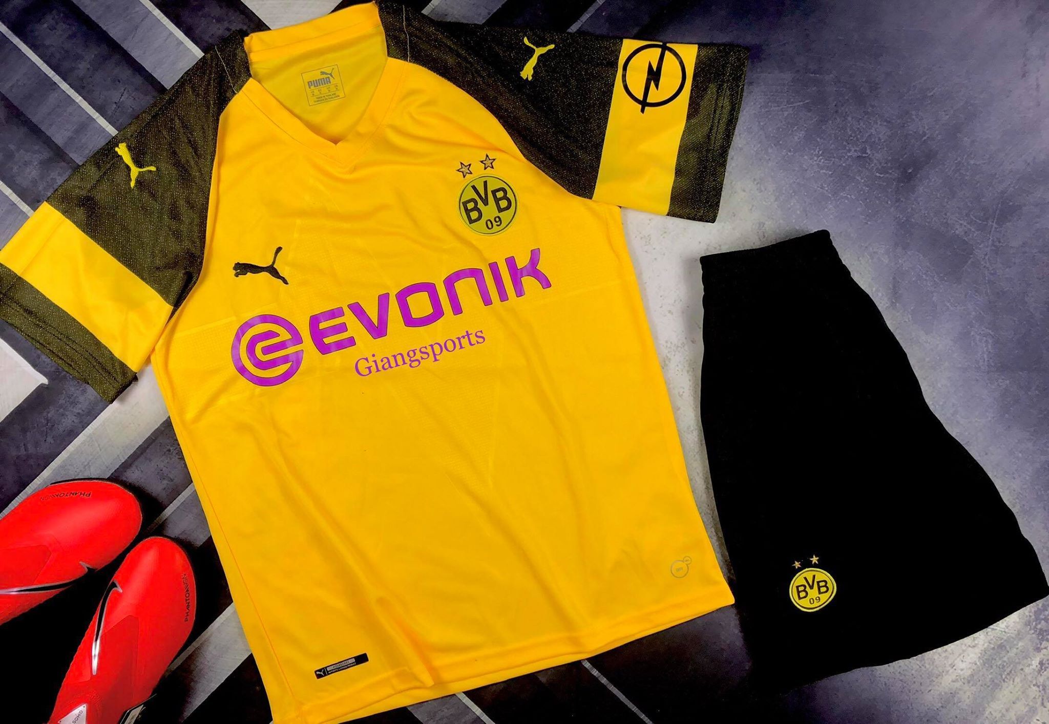 Áo bóng đá CLB Borussia Dortmund 2018/2019 (Đặt may) - Home Kit