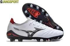 Giày sân cỏ tự nhiên Mizuno Morelia Neo IV trắng đen FG