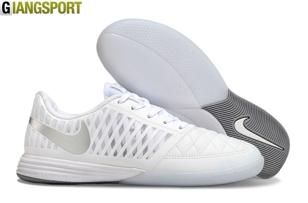 Giày đá banh Nike Lunar Gato II trắng IC