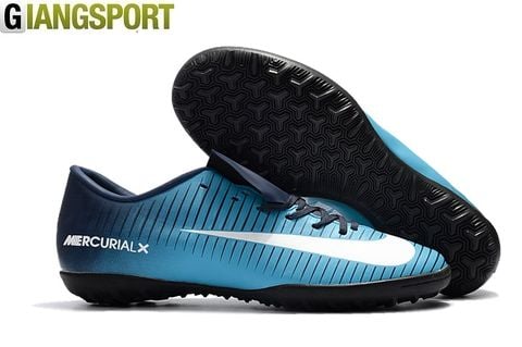 Giày sân cỏ nhân tạo Nike Mercurial Victory VI xanh đế TF