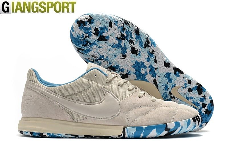 Giày đá banh Nike Premier Sala II trắng xanh IC – GiangSport