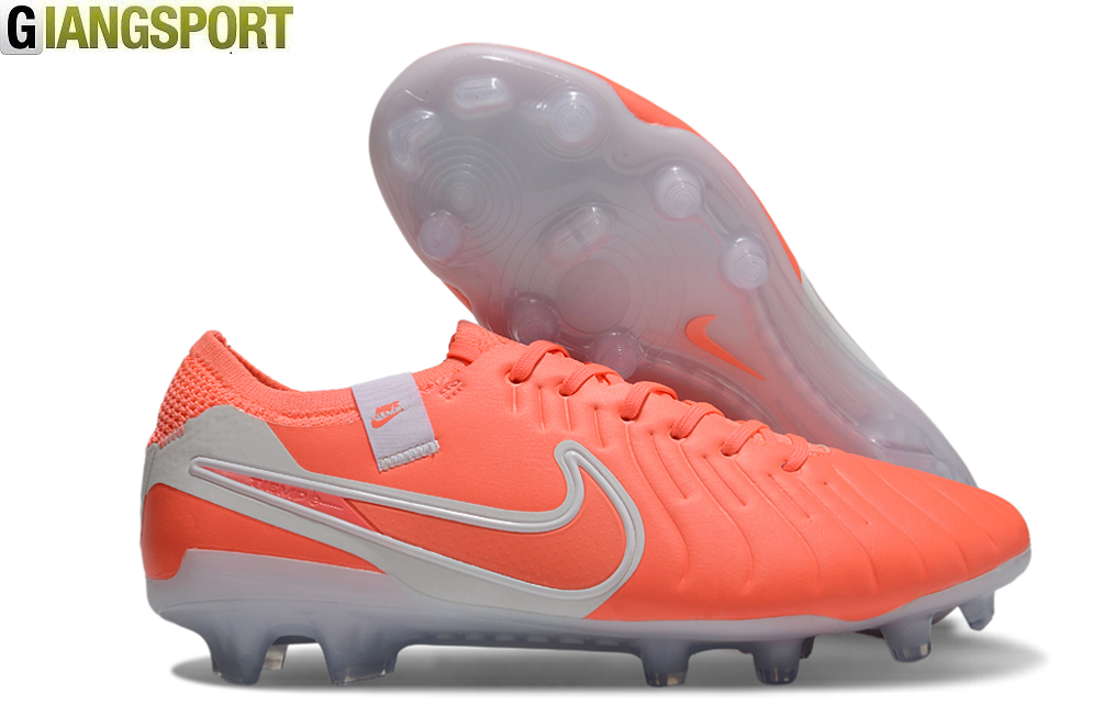 Giày sân cỏ tự nhiên Nike Tiempo Legend 10 Elite Pro đỏ trắng FG
