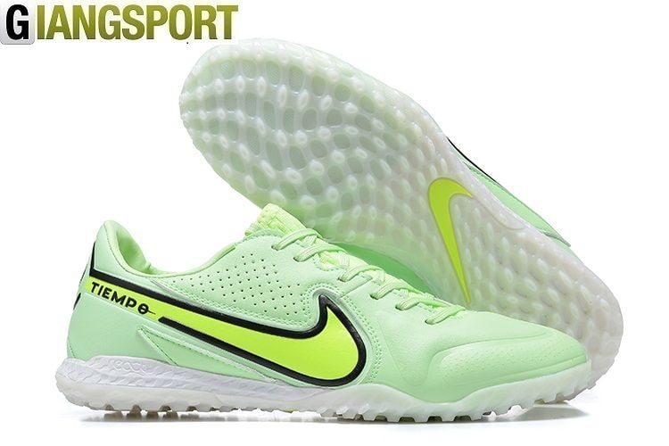 Giày sân cỏ nhân tạo Nike Tiempo Legend 9 Pro xanh TF