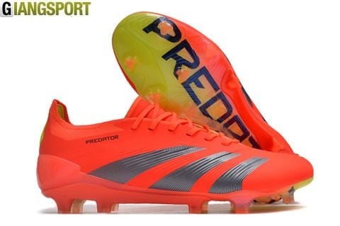 Giày sân cỏ tự nhiên Adidas Predator Accuracy+ đỏ có dây FG