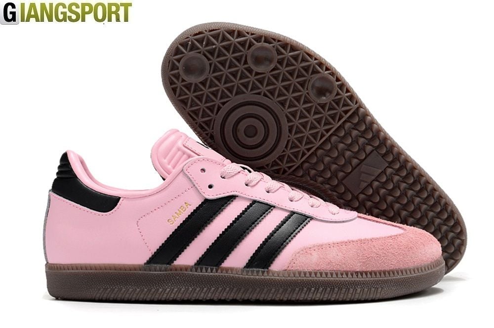 Giày futsal Adidas Samba Messi hồng IC