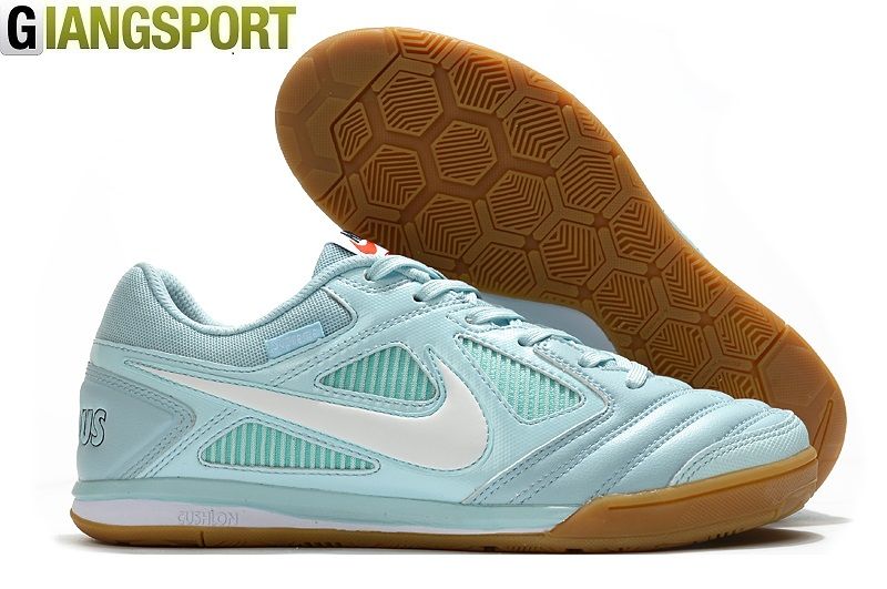 Giày đá banh Nike Supreme x SB Gato xanh đế IC