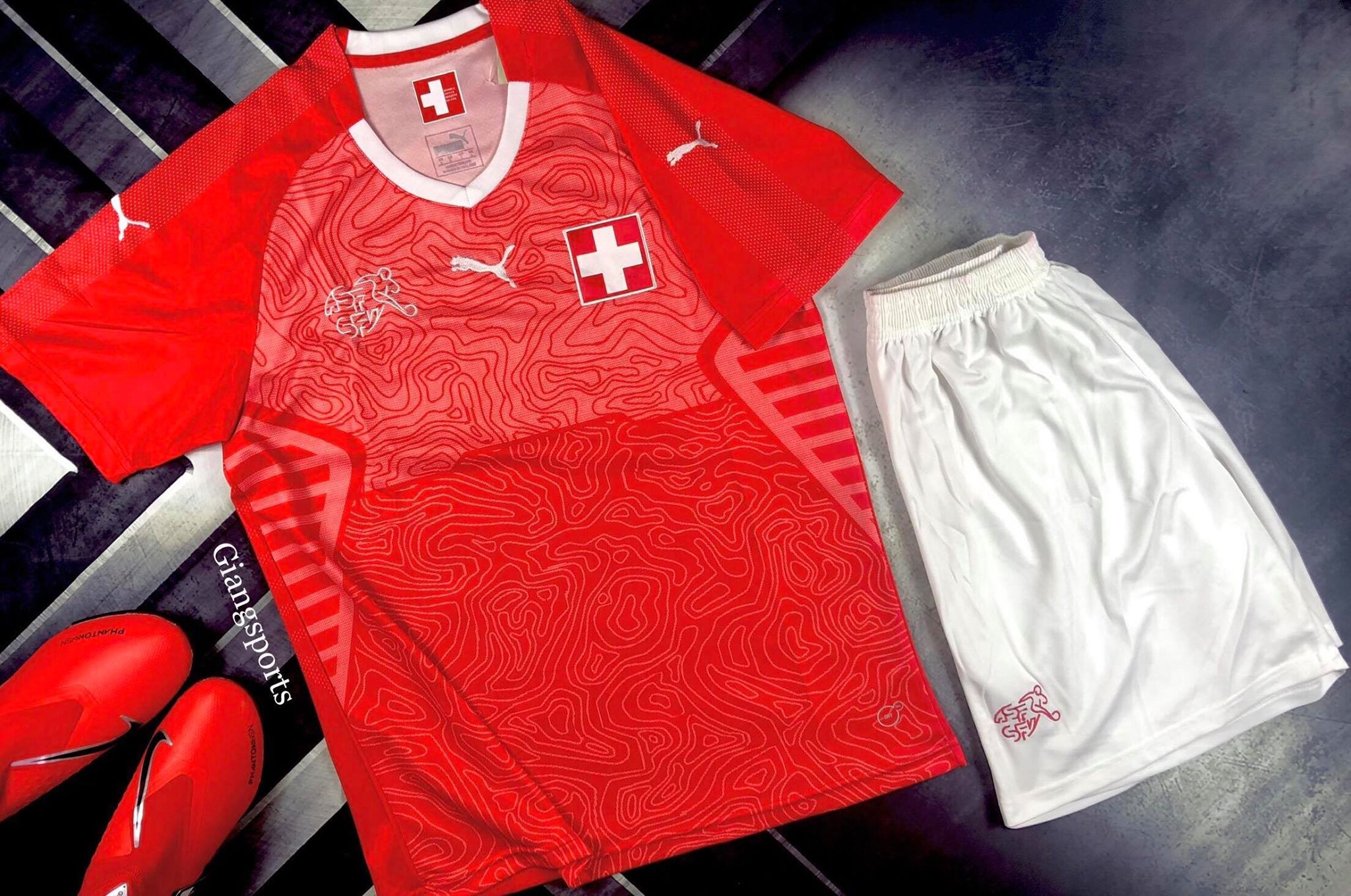 Áo bóng đá Quốc gia Thụy Sĩ 2018/2019 (Đặt may) - Home Kits
