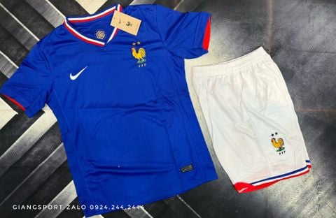 Áo bóng đá Euro 2024 Quốc Gia Pháp (Made in Thailand) - Home Kits