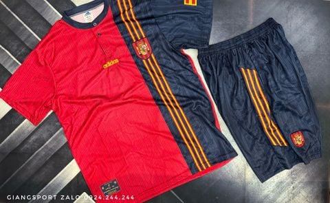 Áo bóng đá Euro 2024 Quốc Gia Tây Ban Nha (Made in Thailand) - Home Kits