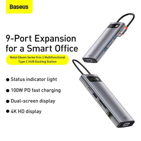 Bộ chuyển đổi Baseus CAHUB-CU0G 9in1