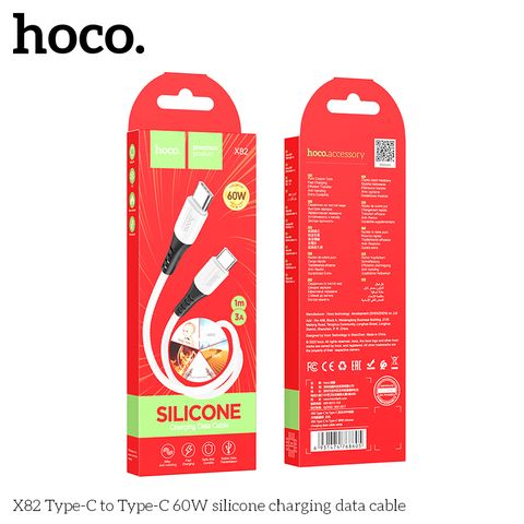Cáp silicon Hoco X82 60w TypeC-TypeC 1m