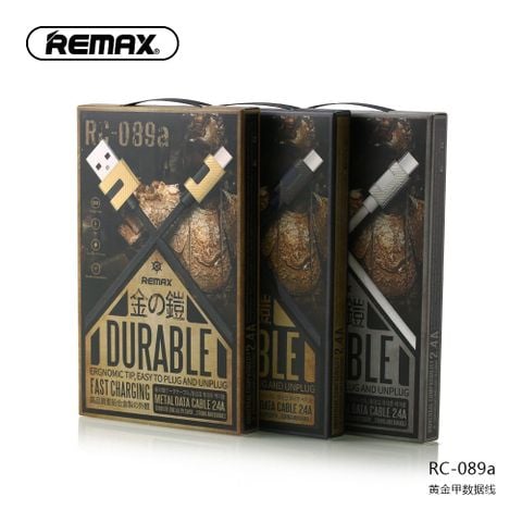 Cáp Remax RC-089 Iphone/Micro dây vải dệt chống rối