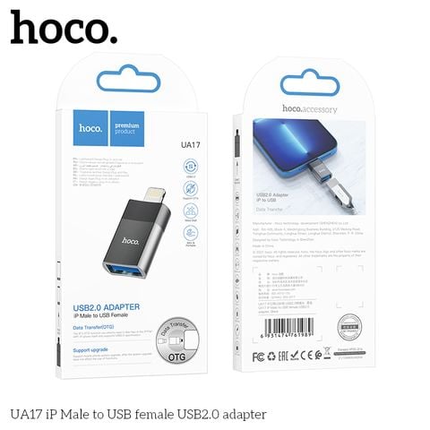 Đầu chuyển đổi Hoco UA17 Iphone sang USB
