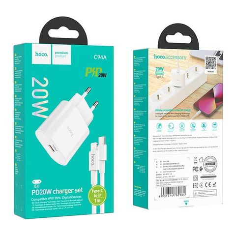 Bộ sạc nhanh 20w Hoco C94A TypeC-Ip