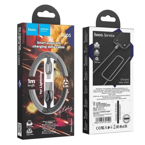 Cáp Hoco tự ngắt báo đèn Du05 iphone