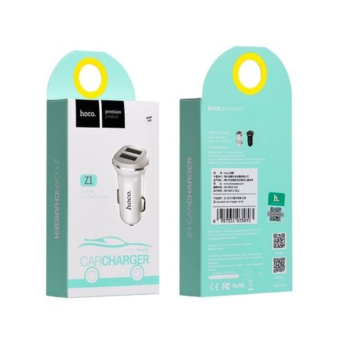 Tẩu oto 2 cổng Hoco Z1