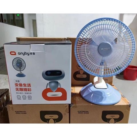 Quạt bàn tích điện Anyby L2909, pin 4500mAh, có kẹp