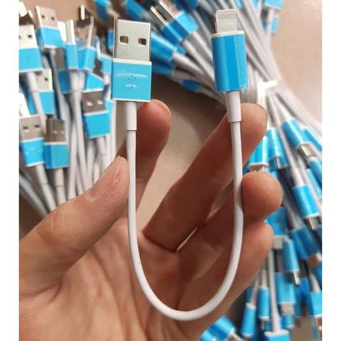 Cáp ngắn đầu bọc cho Iphone/Samsung