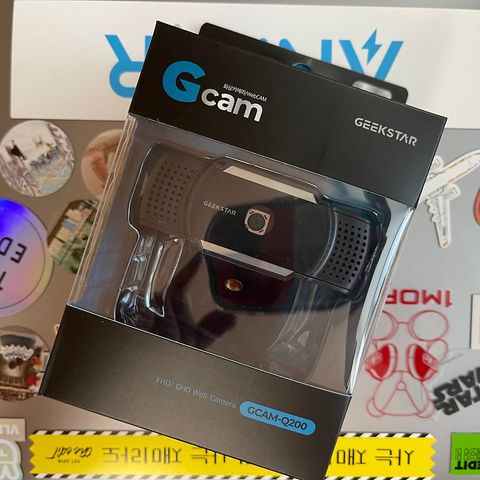 Webcam kẹp chính hãng Gcam Q200 + Micro + Hộp