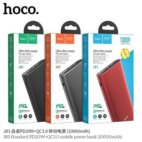 Sạc dự phòng Hoco J83 sạc nhanh 20W 10000mAh