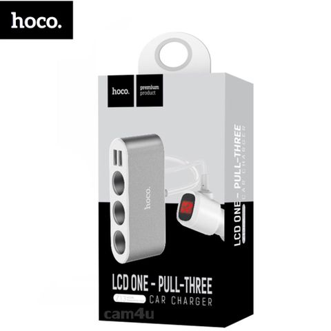 Tẩu sạc Hoco Z13 (3 Cổng Tẩu Sạc, 2 Cổng Sạc USB) có Led