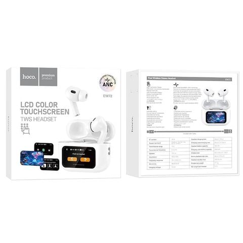 Tai Nghe Bluetooth Hoco EW72 ANC màn hình cảm ứng