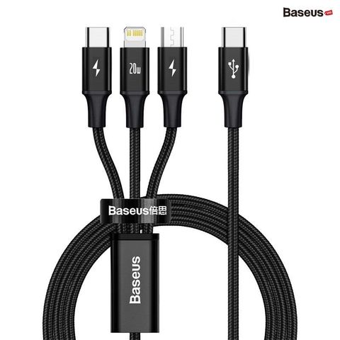 Cáp dù 3 đầu Baseus CAMLT 20w 1.5m