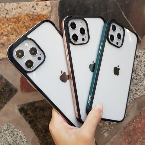 Ốp lưng cứng viền nhôm KMS cho ip11-12promax