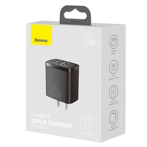 Củ Baseus sạc nhanh 20w 2 cổng (USB+TypeC) CCXJ-A01